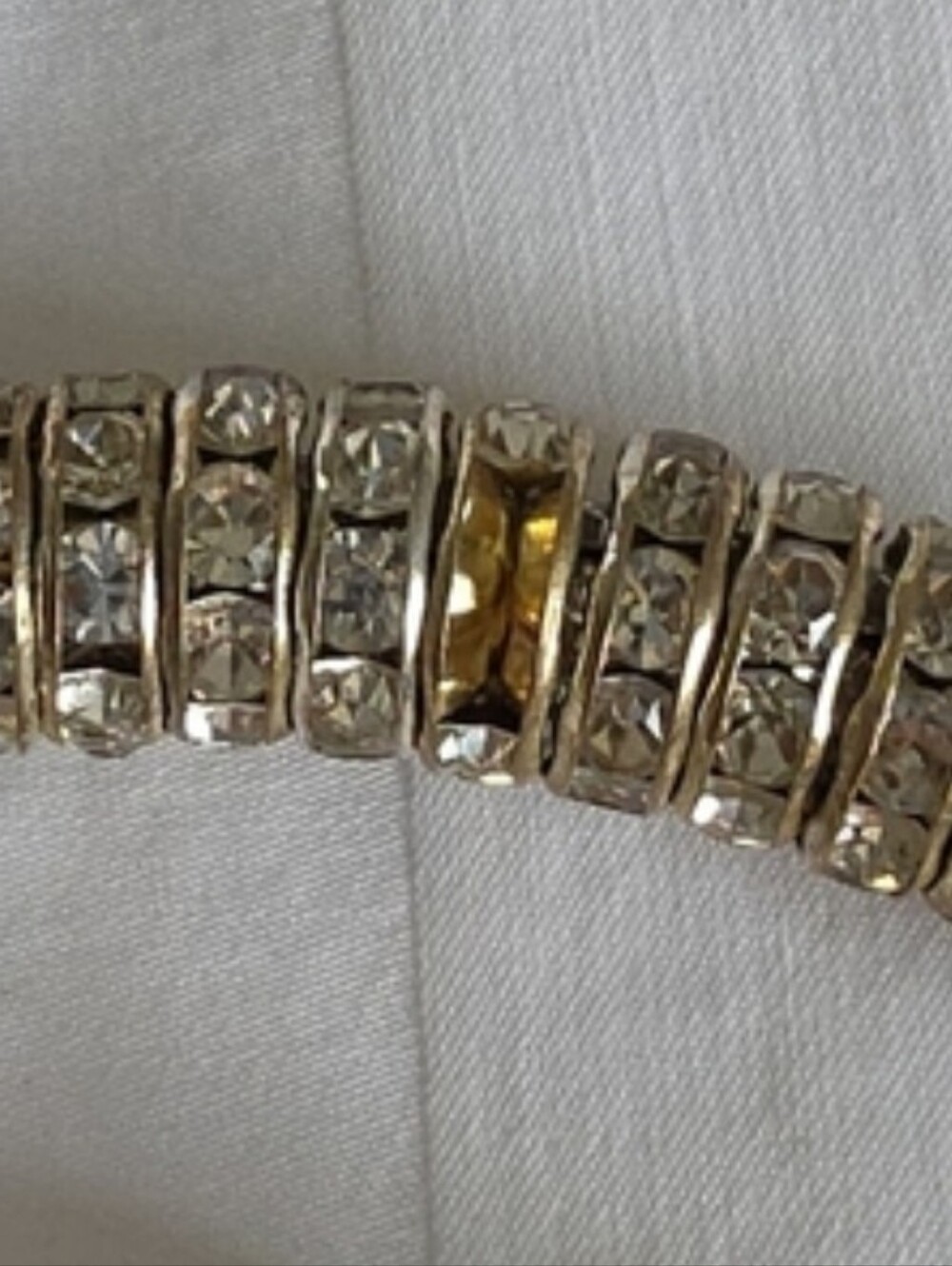 Anthropologie Crystal and Pearl Choker Necklace in Silver and Gold - Picture 10 of 10